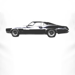 1967_BUICK_ RIVIERA_Side_Black_Graphic T Shirt