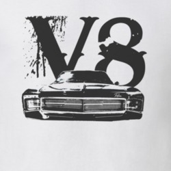1967_BUICK_RIVIERA_Grille_Black_Graphic_V8 T Shirt