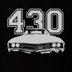 1967_BUICK_WILDCAT_Grille_White_Graphic_Engine_Size T Shirt