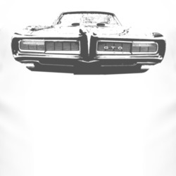 1968_GTO_Grill_Black_Graphic T Shirt