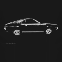 1968_AMC_AMX_Side_White_Graphic T Shirt