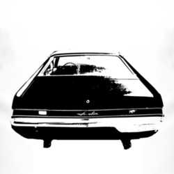 1968_AMC_Javelin_Rear_Black_Graphic T Shirt