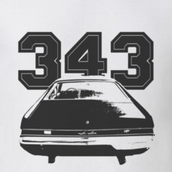 1968_AMC_Javelin_Rear_Black_Graphic_Engine Size T Shirt