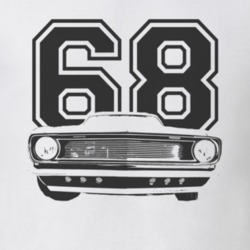 1968_CHEVY_CAMARO SS_Grille_Black_Graphic_Year T Shirt