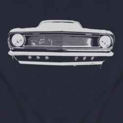 1968_CHEVY_CAMARO SS_Grille_White_Graphic T Shirt