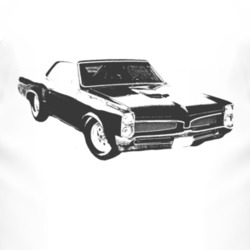 1968_CHEVY_CAMARO_SS_Side_Black_Graphic T Shirt