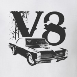 1968_CHEVY_CAMARO_SS_Side_Black_Graphic_V8 T Shirt