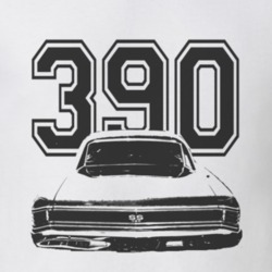 1969_AMC_Rambler_Black_Graphic_Rear_Engine Size T Shirt