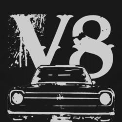 1969 AMC Rambler Grill White Graphic V8 T Shirt
