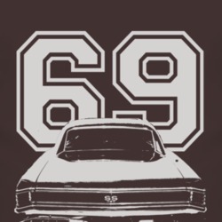 1969_AMC_Rambler_White_Graphic_Rear_Year T Shirt