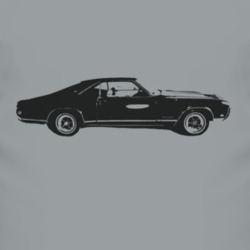 1969_BUICK_RIVIERA_Side_Black_Graphic T Shirt