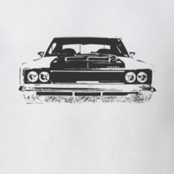 1970 AMC REBEL Grill Black Graphic T Shirt