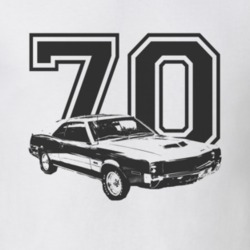 1970_Javelin_Side_Black Graphic_Year T Shirt