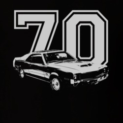 1970_Javelin_Side_White_Graphic_Year T Shirt