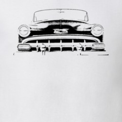 1954 Chevy Bel Air Grill View Faded Look Light T Shirt
