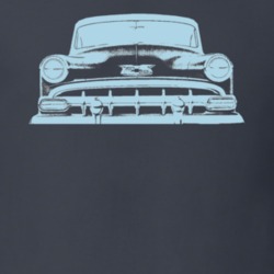 1954 Chevy Bel Air Grill View Faded Look Dark T Shirt