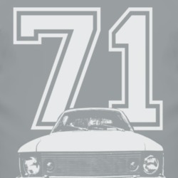 1971 AMC HORNET Grill White Graphic Year T Shirt
