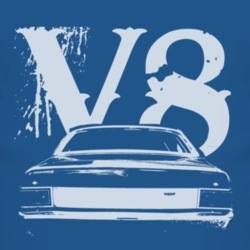 1971_AMC_HORNET_Rear_White_Graphic_V8 T Shirt
