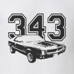 1968 AMC Javelin Side Engine Size Light Color Shirt