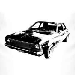 1971_AMC_HORNET_Side_Black_Graphic T Shirt