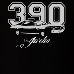 1968 AMC Javelin SST With Engine Size Model Dark Color Shirt