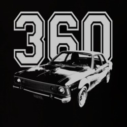 1971_AMC_HORNET_Side_White_Graphic_Engine_Size T Shirt