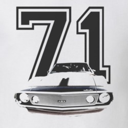 1971 AMC JAVELIN Grill Black Graphic Year T Shirt