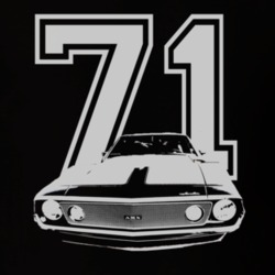 1971 AMC JAVELIN Grill White Graphic Year T Shirt