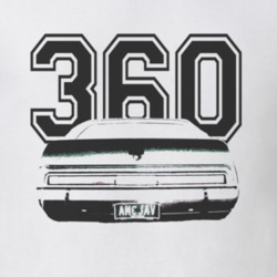 1971_AMC_JAVELIN_Rear_Black_Graphic_Engine Size T Shirt