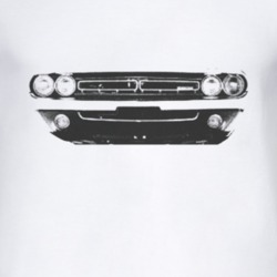 1971 Dodge Challenger Grill Black Graphic T Shirt