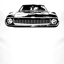 1972_AMC_Javelin_Grill_Black_Graphic T Shirt