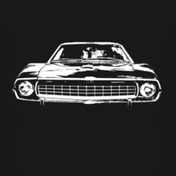 1972_AMC_Javelin_Grill_White_Graphic T Shirt