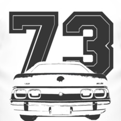 1973_AMC_ JAVELIN_Rear_Black_Graphic_year T Shirt