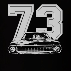 1973_AMC_Javelin_grill_white_graphic_year T Shirt