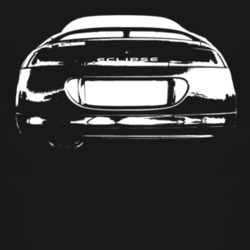 1996_Mitsubishi_Eclipse_Grill_White_Graphic T Shirt