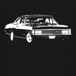 1967_CHEVY_ IMPALA_SS_Side_White_Graphic T Shirt