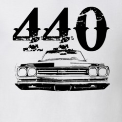 1969 Plymouth GTX Grill View With Engine Size Faded Look Light T Shirt