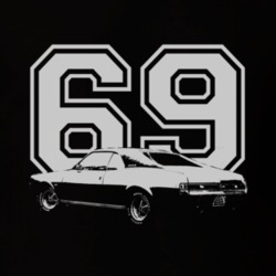 1969 AMC Javelin Side Year Dark Color Shirt