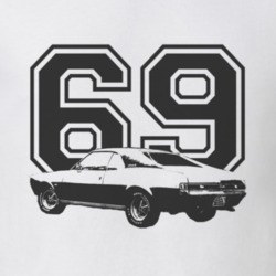 1969 AMC Javelin Side Year Light Color Shirt