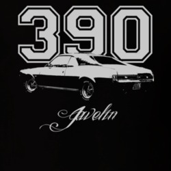 1969 AMC Javelin Side Engine Size Model Dark Color Shirt