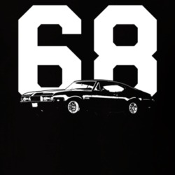 1968 442 Side View Dark Shirt