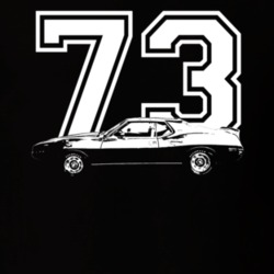 1973 AMC Javelin Side Year Dark Color Shirt