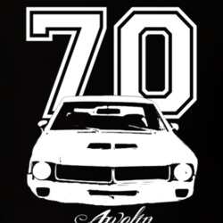 1970 AMC Javelin Grill Year Model Dark Color Shirt