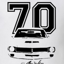 1970 AMC Javelin Grill Year Model Light Color Shirt