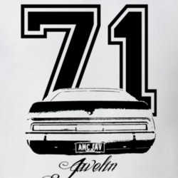 1971AMC Javelin Rear Year Model Light Color Shirt