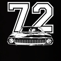 1972 AMC Javelin Grill Year Dark Color Shirt