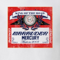 2003 Marauder King of the Road Distressed Look Tee T Shirt