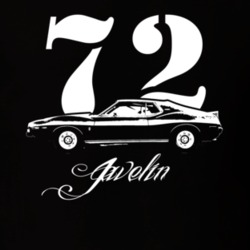 1972 AMC Javelin Side Year Model Dark Color Shirt