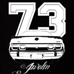 1973 AMC  Javelin Rear Year Model Dark Color Shirt