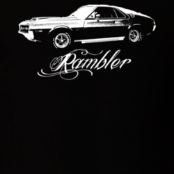 1969 AMC Rambler Side Model Dark Color Shirt